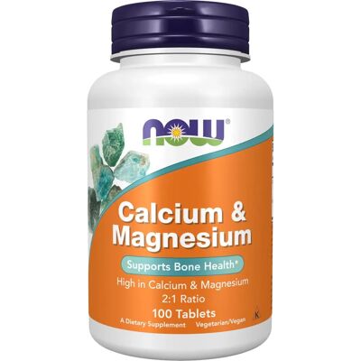 NOW Foods Calcium & Magnesium - 100 Comprimés - Vitamines & Suppléments - Publicité NOW Foods Calcium & Magnesium - 100 Comprimés - Vitamines & Suppléments - Publicité