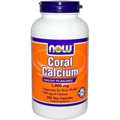 NOW Foods Calcium de Coral 1000mg - Soutien Osseux - Publicité NOW Foods Calcium de Coral 1000mg - Soutien Osseux - Publicité