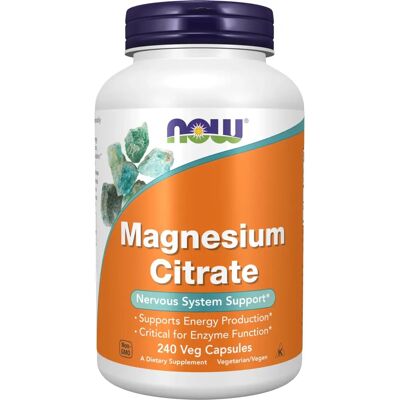 Now Foods Magnesium Citrate 400 mg - Energy & Enzyme Support Now Foods Magnesium Citrate 400 mg - Energy & Enzyme Support