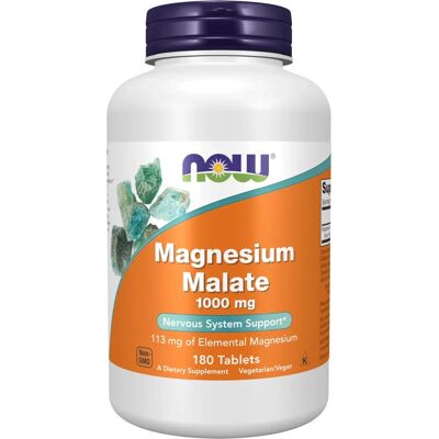 Now Foods Magnesium Malate 1000 mg 150 mg Tabletas (180 uds.) Now Foods Magnesium Malate 1000 mg 150 mg Tabletas (180 uds.)