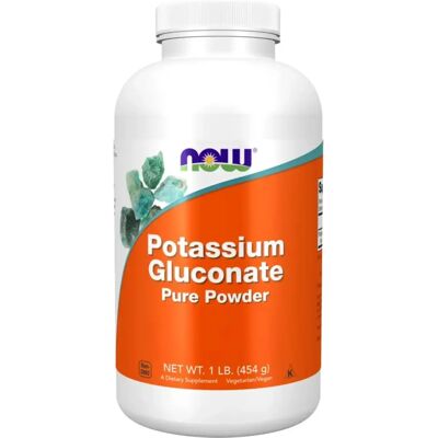 NOW Foods Kaliumglukonat Pulver - Unterstützt Elektrolytgleichgewicht - 454g NOW Foods Kaliumglukonat Pulver - Unterstützt Elektrolytgleichgewicht - 454g