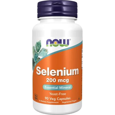 Now Foods Selen 200 mcg 90 Veganské Kapsle - Potravinový doplněk Now Foods Selen 200 mcg 90 Veganské Kapsle - Potravinový doplněk