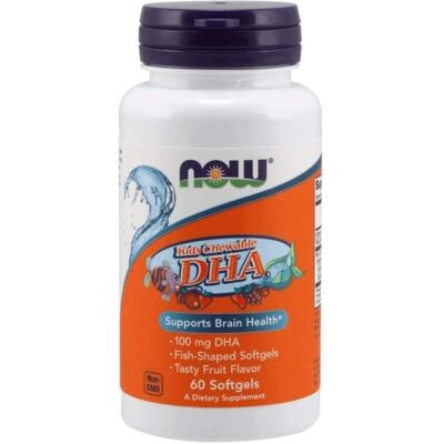 Now Foods DHA Kids Fish Oil Chewables - Soutien cerveau & vision - Publicité Now Foods DHA Kids Fish Oil Chewables - Soutien cerveau & vision - Publicité