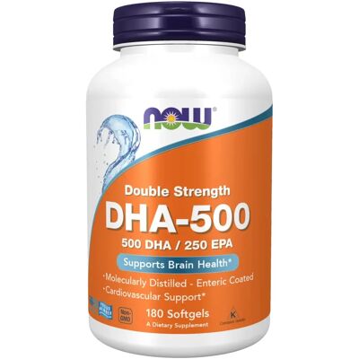 Now Foods DHA-500 Force Double - Capsules d'huile de poisson - Publicité Now Foods DHA-500 Force Double - Capsules d'huile de poisson - Publicité