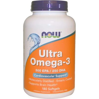 Now Foods Ultra Omega-3 Softgels - 180 pezzi Now Foods Ultra Omega-3 Softgels - 180 pezzi