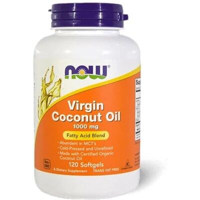 Huile de Coco Vierge Now Foods 1000 mg Capsules - Vitamines & Suppléments - Publicité Huile de Coco Vierge Now Foods 1000 mg Capsules - Vitamines & Suppléments - Publicité