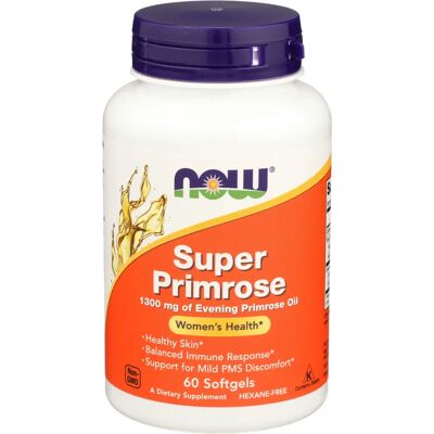 Now Foods Super Primrose - 1300 mg, 60 Softgels - Suplement diety Now Foods Super Primrose - 1300 mg, 60 Softgels - Suplement diety