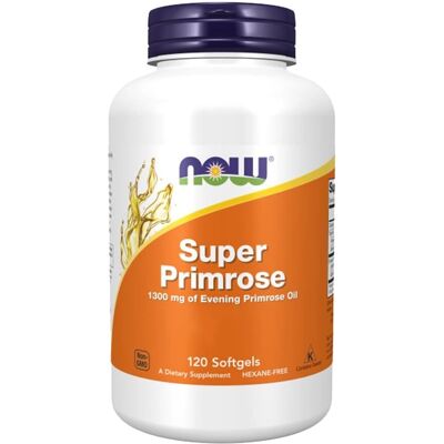 Now Foods Super Primrose - Olej z wiesiołka 1300 mg - 120 Kapsułek Now Foods Super Primrose - Olej z wiesiołka 1300 mg - 120 Kapsułek