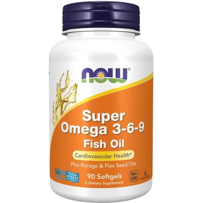 Now Foods Super Omega 3-6-9 - Complément alimentaire - Publicité Now Foods Super Omega 3-6-9 - Complément alimentaire - Publicité