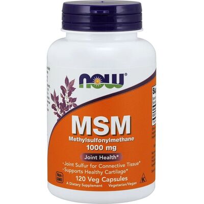 NOW Foods MSM Methylsulfonylmethane 1000 mg - 120 Kapsler NOW Foods MSM Methylsulfonylmethane 1000 mg - 120 Kapsler