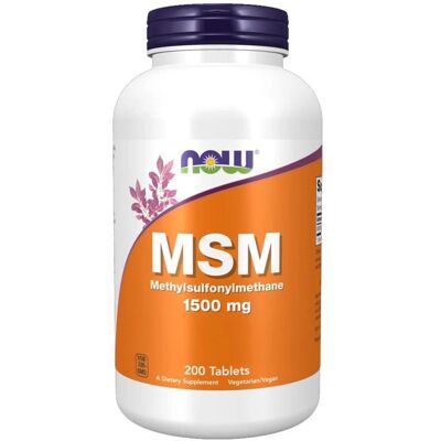 NOW Foods MSM Methylsulfonylmethane 1500 MG - Compléments alimentaires - Publicité NOW Foods MSM Methylsulfonylmethane 1500 MG - Compléments alimentaires - Publicité