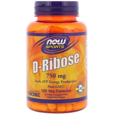 NOW Foods D-Ribose - Végétalien, Kosher, 750mg, 120 Capsules - Complément alimentaire - Publicité NOW Foods D-Ribose - Végétalien, Kosher, 750mg, 120 Capsules - Complément alimentaire - Publicité