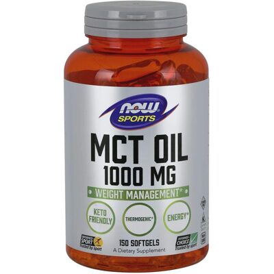 NOW Foods Huile MCT en Softgels - 1000 mg - 150 Capsules - Publicité NOW Foods Huile MCT en Softgels - 1000 mg - 150 Capsules - Publicité
