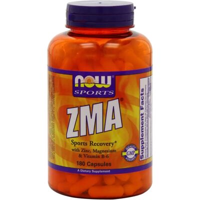 Complément ZMA de NOW Foods Zinc Magnésium Vitamine B6 - 180 Capsules - Publicité Complément ZMA de NOW Foods Zinc Magnésium Vitamine B6 - 180 Capsules - Publicité