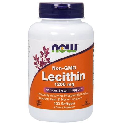 Now! Now Ergänzungen, Lecithin 1200 mg mit natürlich vorkommendem Phosphatidylcholin, 100 Kapseln - Ergänzungen Now! Now Ergänzungen, Lecithin 1200 mg mit natürlich vorkommendem Phosphatidylcholin, 100 Kapseln - Ergänzungen