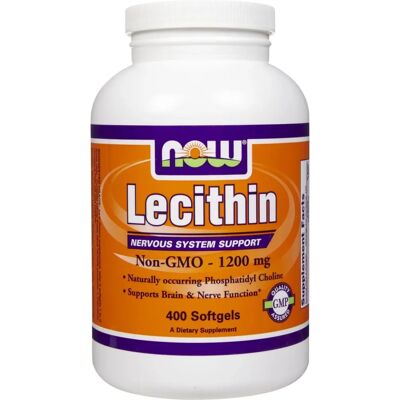 NOW Foods Nicht-GMO Lecithin 1200 mg - Gehirn & Nerven NOW Foods Nicht-GMO Lecithin 1200 mg - Gehirn & Nerven