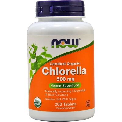 NOW Foods Organic Chlorella 500mg - Detoksykacja i Wsparcie Immunne NOW Foods Organic Chlorella 500mg - Detoksykacja i Wsparcie Immunne