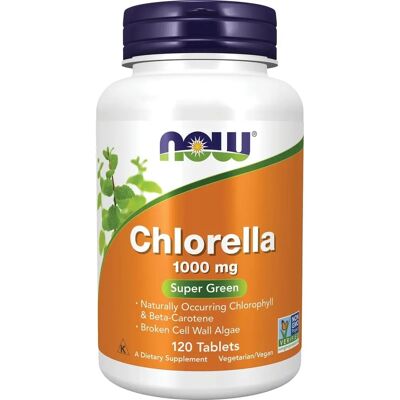 NOW Foods Chlorella 1000 MG - Zielony Superfood Suplement NOW Foods Chlorella 1000 MG - Zielony Superfood Suplement