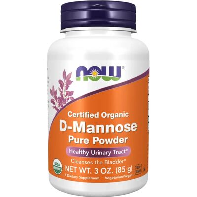NOW Foods D-Mannose Reines Pulver - Nahrungsergänzungsmittel für Harnwegsgesundheit NOW Foods D-Mannose Reines Pulver - Nahrungsergänzungsmittel für Harnwegsgesundheit