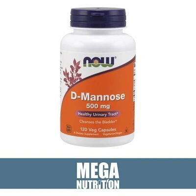 Now Foods D-Mannose 500mg kapsle (120 ks.) Now Foods D-Mannose 500mg kapsle (120 ks.)