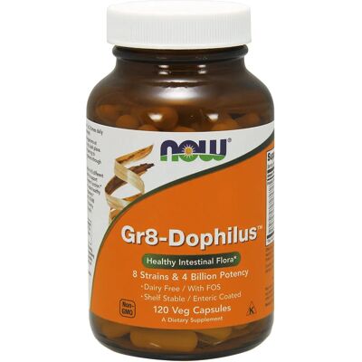NOW Foods GR8DOPHILUS - 120 Veggie Kapseln Nahrungsergänzung NOW Foods GR8DOPHILUS - 120 Veggie Kapseln Nahrungsergänzung
