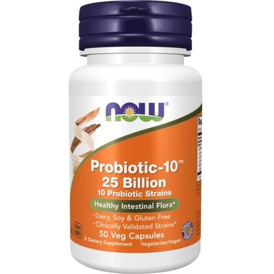 Now Foods Probiotic-10 25 Billion veg capsules - 50 pcs Now Foods Probiotic-10 25 Billion veg capsules - 50 pcs