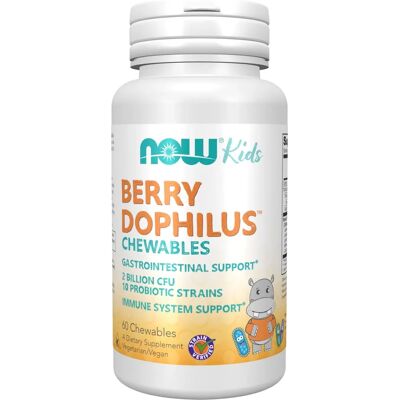 Now Foods BerryDophilus Kids Probiótico - Apoia o Intestino & Imunidade Now Foods BerryDophilus Kids Probiótico - Apoia o Intestino & Imunidade