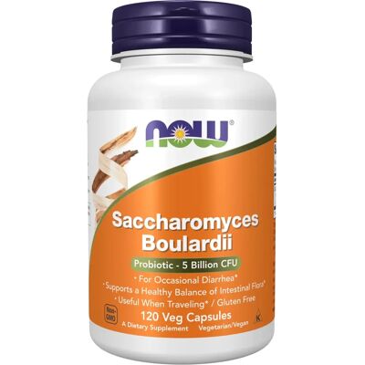 NOW Foods Saccharomyces Boulardii - 5 Milliards UFC - 120 Capsules Végétariennes - Publicité NOW Foods Saccharomyces Boulardii - 5 Milliards UFC - 120 Capsules Végétariennes - Publicité