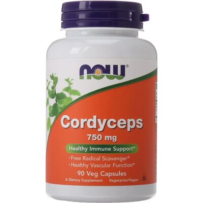 NOW Foods Cordyceps 750 mg - Suplemento alimenticio NOW Foods Cordyceps 750 mg - Suplemento alimenticio