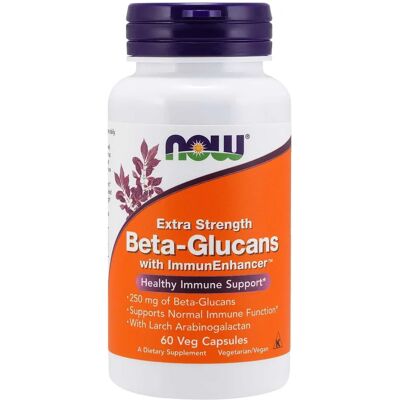 NOW Foods Beta Glucan - Imunitní Podpora - Veg Kapsle - 250 mg NOW Foods Beta Glucan - Imunitní Podpora - Veg Kapsle - 250 mg