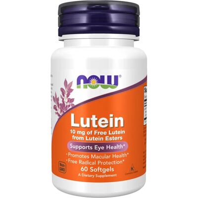 Now Foods Lutein 10 mg - 60 Softgels - Suplemento Dietético Now Foods Lutein 10 mg - 60 Softgels - Suplemento Dietético