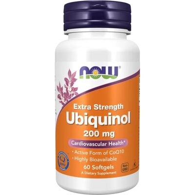 Now Foods Ubiquinol 200mg - Apoyo Cardiovascular - Suplemento Dietético Now Foods Ubiquinol 200mg - Apoyo Cardiovascular - Suplemento Dietético