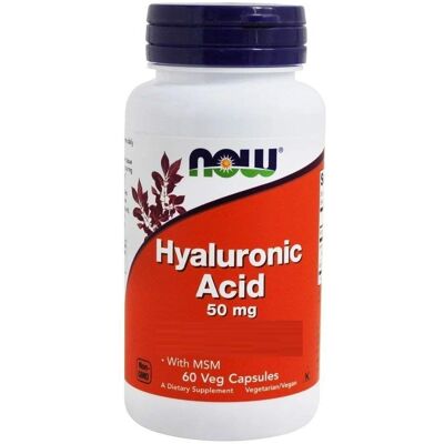 NOW FOODS Hialuronsav és MSM 50 MG - Kiegészítők NOW FOODS Hialuronsav és MSM 50 MG - Kiegészítők