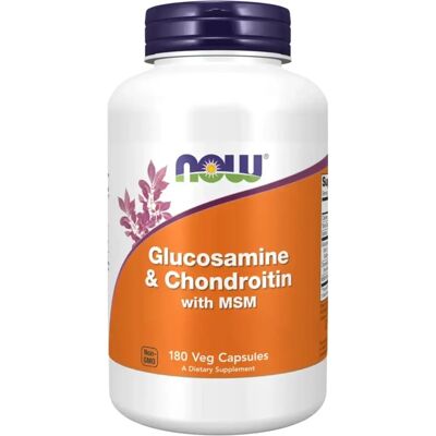 Now Foods Glucosamine & Chondroitin avec MSM - 180 Capsules Végétariennes - Publicité Now Foods Glucosamine & Chondroitin avec MSM - 180 Capsules Végétariennes - Publicité