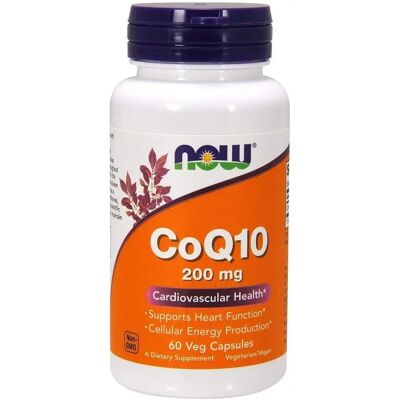 Now Foods CoQ10 200 mg cápsulas veganas (60 pcs.) Now Foods CoQ10 200 mg cápsulas veganas (60 pcs.)