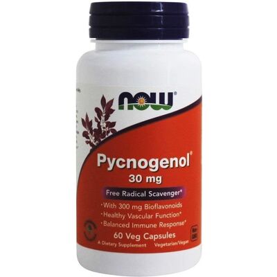 NOW Foods Pycnogenol 30 mg - Suplemento Alimentar NOW Foods Pycnogenol 30 mg - Suplemento Alimentar