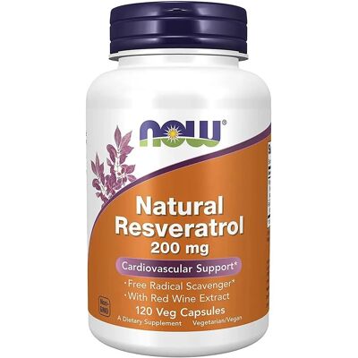 Now Foods Resveratrol 200mg - Cápsulas Vegetarianas - Apoyo a la Salud Now Foods Resveratrol 200mg - Cápsulas Vegetarianas - Apoyo a la Salud