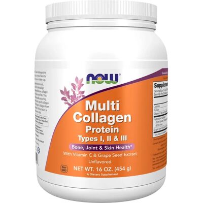 NOW Foods, Multi Collagen Protein - Ungezielt - 454 g NOW Foods, Multi Collagen Protein - Ungezielt - 454 g