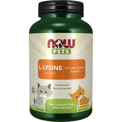 Now Foods L-Lysine for Cats - 226 grams Now Foods L-Lysine for Cats - 226 grams