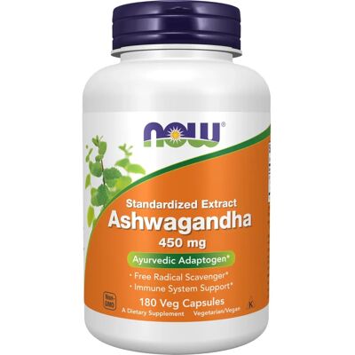 NOW Foods Ashwagandha 450 mg - Stress Support Herbal Supplement NOW Foods Ashwagandha 450 mg - Stress Support Herbal Supplement