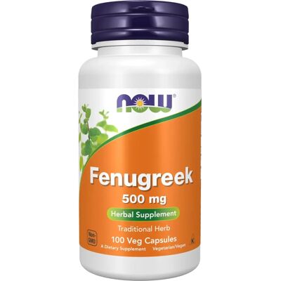 Now Foods Bockhornsklee 500 mg - 100 Vegetabilske Kapsler - Kosttilskudd Now Foods Bockhornsklee 500 mg - 100 Vegetabilske Kapsler - Kosttilskudd