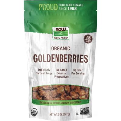 NOW Foods Organic Golden Berries - South American Superfruit - 8 oz NOW Foods Organic Golden Berries - South American Superfruit - 8 oz