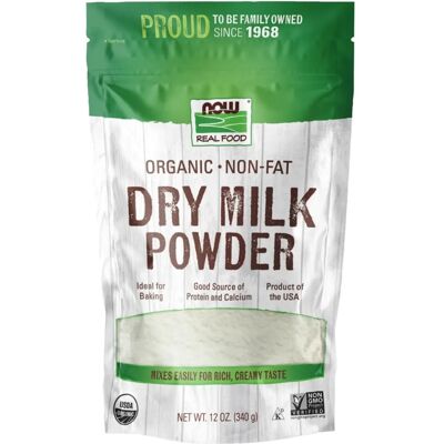 Now Foods Organic Non-Fat Dry Milk Powder - Milk Powder Now Foods Organic Non-Fat Dry Milk Powder - Milk Powder