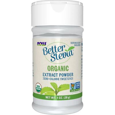 Now Foods BetterStevia Extrait en Poudre Bio - Édulcorant - Publicité Now Foods BetterStevia Extrait en Poudre Bio - Édulcorant - Publicité