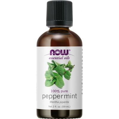 NOW Foods Peppermint Oil - 59 ml Essential Oil for Aromatherapy & Diffuser NOW Foods Peppermint Oil - 59 ml Essential Oil for Aromatherapy & Diffuser