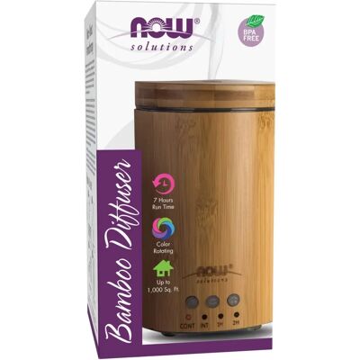 NOW Solutions Bamboo Ultrasonic Oil Diffuser - Ultrasonic Oil Diffuser NOW Solutions Bamboo Ultrasonic Oil Diffuser - Ultrasonic Oil Diffuser