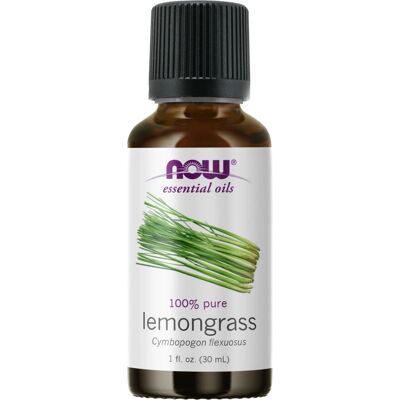 NOW Foods Lemongrass Essential Oil - 30 ml Pure Aromatherapy NOW Foods Lemongrass Essential Oil - 30 ml Pure Aromatherapy