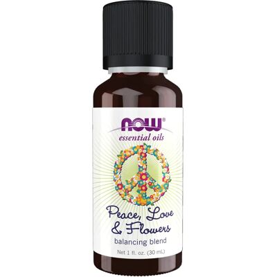 NOW Foods - Huile Essentielle - Paix, Amour & Fleurs - 30ml - Publicité NOW Foods - Huile Essentielle - Paix, Amour & Fleurs - 30ml - Publicité