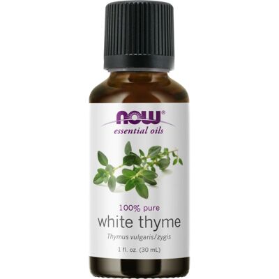 NOW Foods White Thyme Oil - 30 ml - Essential Oil for Aromatherapy & Topical Use NOW Foods White Thyme Oil - 30 ml - Essential Oil for Aromatherapy & Topical Use