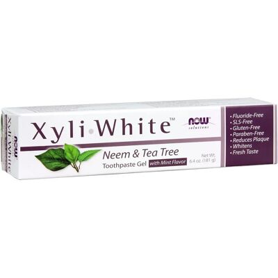 Now Foods XyliWhite Neem & Tea Tree Zahnpasta Gel (181g) Now Foods XyliWhite Neem & Tea Tree Zahnpasta Gel (181g)